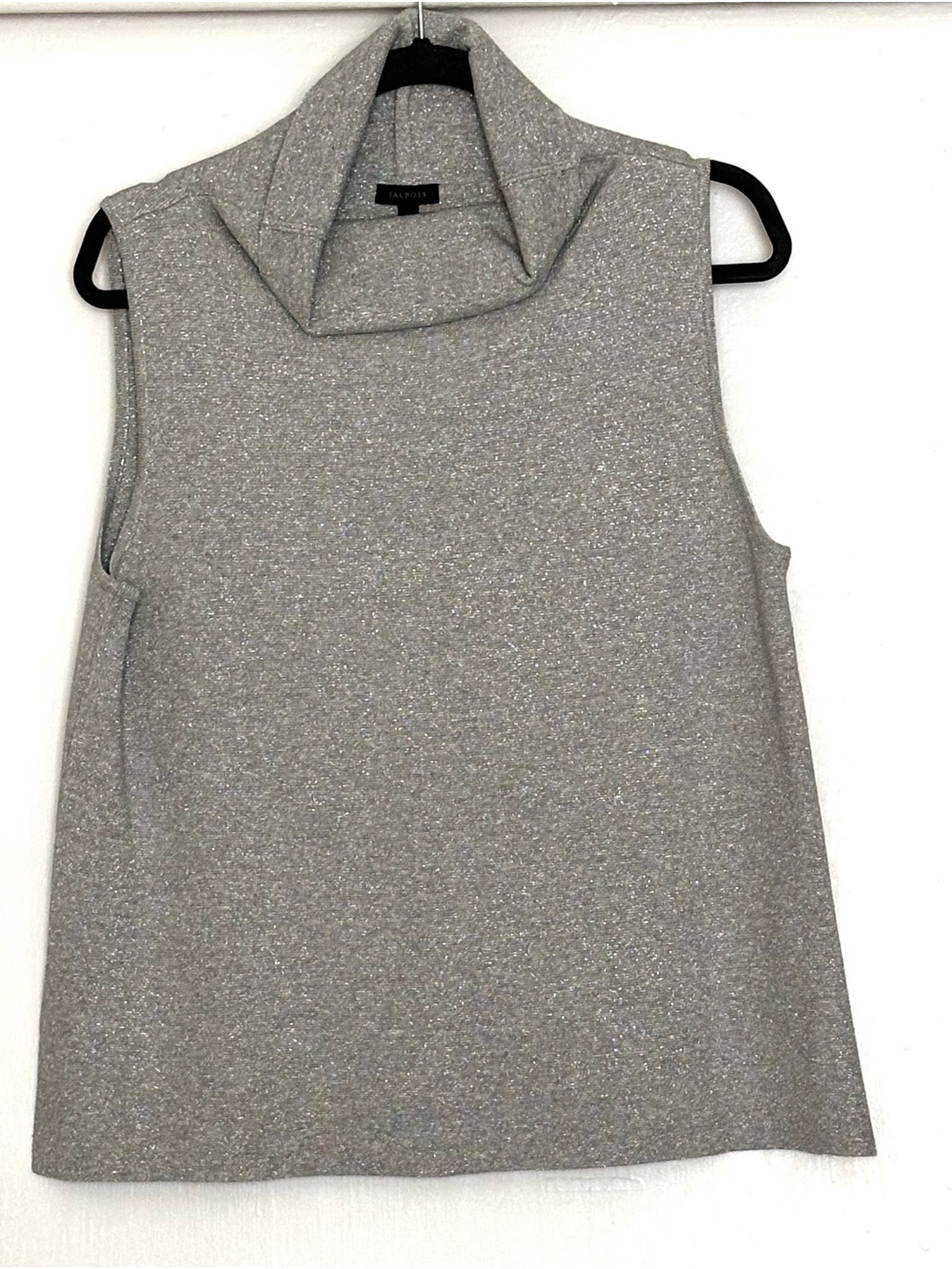 Talbots Metallic Cowl-Neck Sweater Shell Size Large - Picture 2 of 5